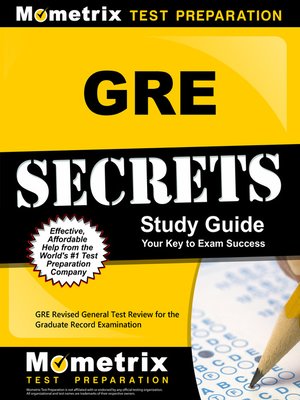 cover image of GRE Secrets Study Guide